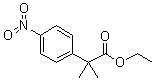 structure of CAS# 83397-45-9, Ethyl 2-(4-nitrophenyl)-2-methylpropanoate