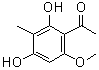 CAS # 83459-37-4, 2',4'-Dihydroxy-6'-methoxy-3'-methylacetophenone, Ebracteolata cpd B