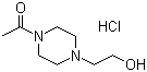 structure of CAS# 83502-55-0, 1-乙酰基-4-(2-羟基乙基)哌嗪盐酸盐