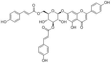 CAS # 83529-71-9, Anisofolin A, Apigenin 7-O-(3'',6''-di-O-E-p-coumaroyl)-beta-D-glucopyranoside