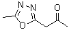 structure of CAS# 83553-13-3, 1-(5-甲基-1,3,4-恶二唑-2-基)-2-丙酮
