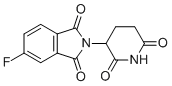 structure of CAS# 835616-61-0, 2-(2,6-二氧代哌啶-3-基)-5-氟异吲哚啉-1,3-二酮