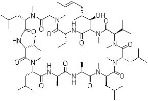 structure of CAS# 83602-39-5, Cyclosporin H