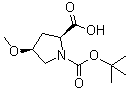 CAS # 83623-93-2, (2S,4S)-1-tert-Butoxycarbonyl-4-methoxypyrrolidine-2-carboxylic acid, (2S,4S)-4-Methoxy-1-(tert-butoxycarbonyl)pyrrolidine-2-carboxylic acid