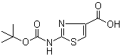 structure of CAS# 83673-98-7, 2-(tert-Butoxycarbonylamino)thiazole-4-carboxylic acid