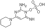 CAS # 83701-22-8, Minoxidil sulphate, 6-(1-Piperidinyl)-2,4-pyrimidinediamine-3-oxide sulfate