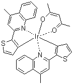 CAS # 837360-65-3, Bis[2-(4-methyl-2-quinolinyl)-3-thienyl](2,4-pentanedionato)iridium