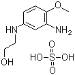 5-(2-Hydroxyethylamino)-2-methoxylaniline sulfate molecular structure (CAS 83763-48-8)