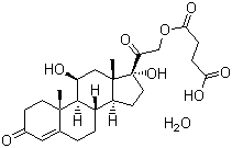 structure of CAS# 83784-20-7, 氢化可的松琥珀酸酯