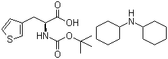 structure of CAS# 83825-42-7, Boc-L-3-(3-Thienyl)alanine dicyclohexylamine salt