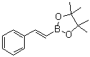 CAS # 83947-56-2, (E)-Phenylethenylboronic acid pinacol ester, 4,4,5,5-Tetramethyl-2-((E)-2-phenylethenyl)-1,3,2-dioxaborolane, E-Styrylboronic acid pinacol ester, trans-beta-Styrylboronic acid pinacol ester