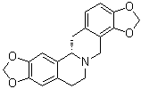 CAS # 84-39-9, Stylopin, 2,3:9,10-Bis(methylenedioxy)-(-)-tetrahydroberberine, Stylopin, Stylopine, l-Stylopine, l-Tetrahydrocoptisine, (12bS)-6,7,12b,13-Tetrahydro-4H-bis[1,3]benzodioxolo[5,6-a:4',5'-g]quinolizine