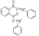 CAS # 84-70-8, Bis(phenylmercuric) phthalate, Bis(phenylmercury) phthalate, Mersolite 37, NSC 4816, Phenylmercuric phthalate, (Phthaloyldioxy)bis[phenylmercury]