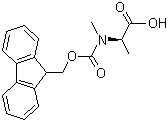 CAS # 84000-07-7, Fmoc-N-Methyl-L-alanine, Fmoc-N-Me-Ala-OH, N-alpha-(9-Fluorenylmethyloxycarbonyl)-N-alpha-methyl-L-alanine