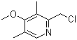 structure of CAS# 84006-10-0, 2-(Chloromethyl)-3,5-dimethyl-4-methoxypyridine