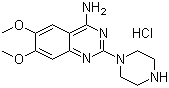 2-Piperazinyl-4-amino-6,7-dimethoxyquinazoline hydrochloride molecular structure (CAS 84050-22-6)