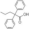 CAS # 841-32-7, 2,2-Diphenylpentanoic acid
