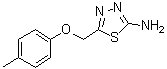 structure of CAS# 84138-77-2, 2-氨基-5-(4-甲基苯氧基甲基)-1,3,4-噻二唑