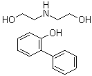 CAS # 84145-03-9, [1,1'-Biphenyl]-2-ol, compd. with 2,2'-iminobis[ethanol] (1:1) (9CI) Other Names: Ethanol, 2,2'-iminobis-, compd. with [1,1'-biphenyl]-2-ol (1:1) (9CI)