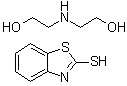CAS # 84145-29-9, 2-Benzothiazolethiol, compd. with 2,2'-iminodiethanol
