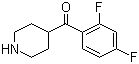 structure of CAS# 84162-86-7, 1-(2',4'-二氟苯甲酰基)-1-(4-哌啶基)甲酮