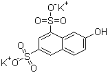structure of CAS# 842-18-2, Dipotassium 7-hydroxynaphthalene-1,3-disulphonate