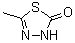 structure of CAS# 84352-65-8, 5-甲基-3H-1,3,4-噻二唑-2-酮