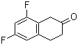 structure of CAS# 843644-23-5, 6,8-二氟-3,4-二氢-1H-2-萘酮
