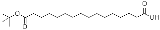 structure of CAS# 843666-27-3, tert-Butyl hydrogen hexadecanedioate