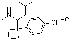structure of CAS# 84467-94-7, Desmethylsibutramine hydrochloride