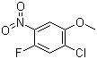 structure of CAS# 84478-76-2, 2-Chloro-4-fluoro-5-nitroanisole