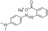 CAS # 845-10-3, Methyl Red sodium salt, C.I. 13020, 2-[4-(Dimethylamino)phenylazo]benzoic acid sodium salt