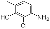 structure of CAS# 84540-50-1, 3-Amino-2-chloro-6-methylphenol