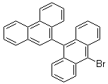 structure of CAS# 845457-53-6, 9-溴-10-(9-菲基)蒽
