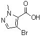 CAS # 84547-84-2, 1-Methyl-4-bromopyrazole-5-carboxylic acid, 4-Bromo-2-methyl-2H-pyrazole-3-carboxylic acid