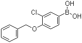structure of CAS# 845551-44-2, 4-苄氧基-3-氯苯硼酸