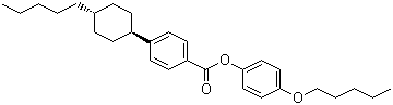 CAS # 84601-01-4, 4-Pentyloxyphenyl 4-trans-(4-pentylcyclohexyl)benzoate