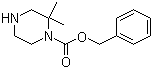 structure of CAS# 846052-89-9, 2,2-二甲基-1-哌嗪甲酸苄酯