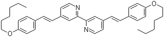 CAS # 846563-66-4, 4,4'-Bis[(1E)-2-[4-(hexyloxy)phenyl]ethenyl]-2,2'-bipyridine