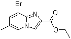 Ethyl 8-bromo-6-methylimidazo[1,2-a]pyridine-2-carboxylate molecular structure (CAS 847446-55-3)