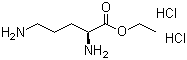 structure of CAS# 84772-29-2, Ethyl L-ornithine dihydrochloride