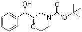structure of CAS# 847805-32-7, (2S)-2-[(S)-羟基苯基甲基]-4-吗啉羧酸叔丁酯