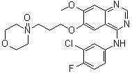 structure of CAS# 847949-51-3, N-(3-氯-4-氟苯基)-7-甲氧基-6-[3-(4-氧代-4-吗啉基)丙氧基]-4-喹唑啉胺