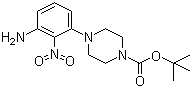 CAS 登录号：84807-37-4, 4-(3-氨基-2-硝基苯基)-1-哌嗪羧酸叔丁酯