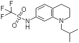 CAS # 848080-35-3, 1,1,1-Trifluoro-N-[1,2,3,4-tetrahydro-1-(2-methylpropyl)-7-quinolinyl]methanesulfonamide