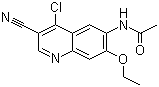 structure of CAS# 848133-76-6, N-(4-氯-3-氰基-7-乙氧基喹啉-6-基)乙酰胺