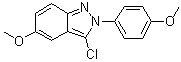 CAS 登录号：848142-56-3, 3-氯-5-甲氧基-2-(4-甲氧基苯基)-2H-吲唑