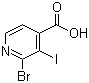 structure of CAS# 848243-29-8, 2-溴-3-碘异烟酸