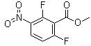 structure of CAS# 84832-01-9, 2,6-二氟-3-硝基苯甲酸甲酯