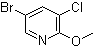 2-Methoxy-3-chloro-5-bromopyridine molecular structure (CAS 848366-28-9)